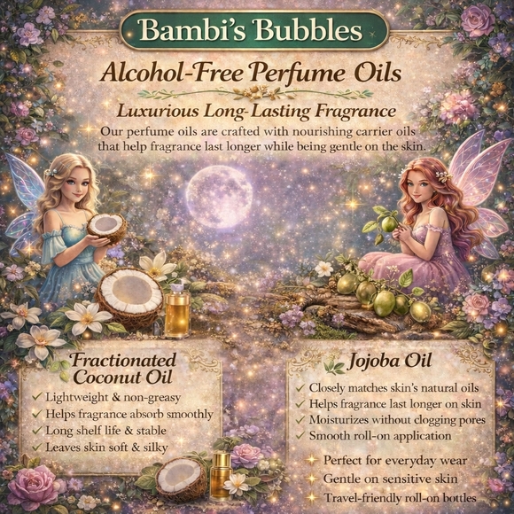 NEW! Bambis Bubbles Hand Crafted Scent Oil Assorted Scents 10ml Roll On - Picture 6 of 6